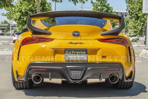 Extreme Online Store Replacement for 2020-Present Toyota A90 A91 Supra | ST Style Rear Trunk Lid Wing Spoiler (ABS Plastic - Matte Black) in Saudi Arabia