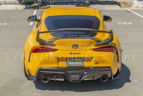 Extreme Online Store Replacement for 2020-Present Toyota A90 A91 Supra | ST Style Rear Trunk Lid Wing Spoiler (ABS Plastic - Matte Black) in Saudi Arabia