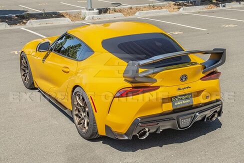 Extreme Online Store Replacement for 2020-Present Toyota A90 A91 Supra | ST Style Rear Trunk Lid Wing Spoiler (ABS Plastic - Matte Black) in Saudi Arabia