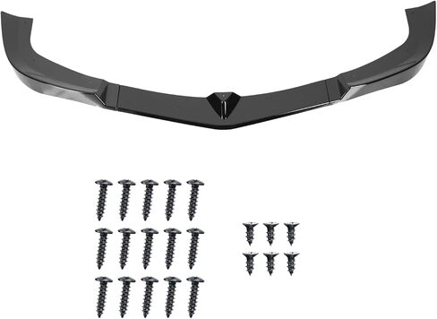 Spec-D Tuning Matte Black Front Bumper Lip Splitter Spoiler 3PC Compatible with 2012-2014 Mercedes Benz W204 in Saudi Arabia