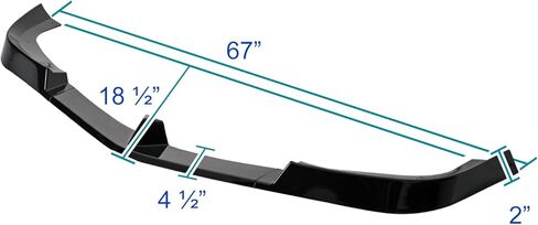 Spec-D Tuning Matte Black Front Bumper Lip Splitter Spoiler 3PC Compatible with 2012-2014 Mercedes Benz W204 in Saudi Arabia
