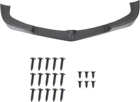 Spec-D Tuning Matte Black Front Bumper Lip Splitter Spoiler 3PC متوافق مع 2012-2014 Mercedes Benz W204 in Kuwait