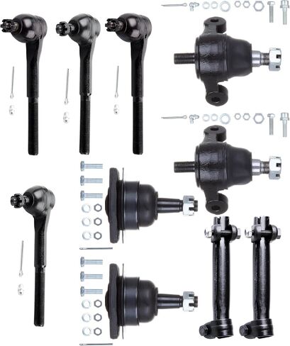 SCITOO 10pcs Front Suspension Kit Inner Outer Tie Rod End Adjusting Sleeve Lower Upper Ball Joint Fit 1965-1968 For Chevy Impal Bel Air Biscayne 1966-1968 Caprice in Saudi Arabia