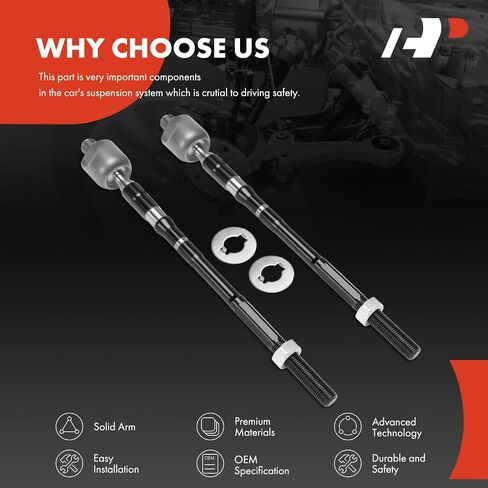 A-Premium 2 x Front Inner Tie Rod Ends, Compatible with Subaru Impreza 2012 2013 2014 2015 2016 in Saudi Arabia