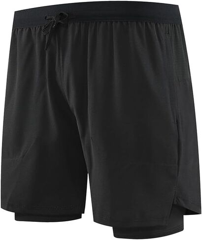 Men's Athletic Shorts Lightweight Quick Dry Gym Training Shorts with Elastic Waistband and Zipper Pockets in Saudi Arabia