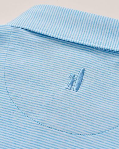 johnnie-O Performance Jersey Jr. Polo - Lyndonn Stripe in Kuwait