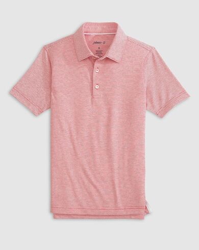 johnnie-O Performance Jersey Jr. Polo - Lyndonn Stripe in Saudi Arabia