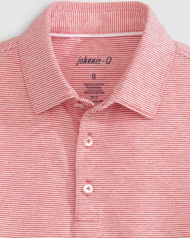 johnnie-O Performance Jersey Jr. Polo - Lyndonn Stripe in Saudi Arabia