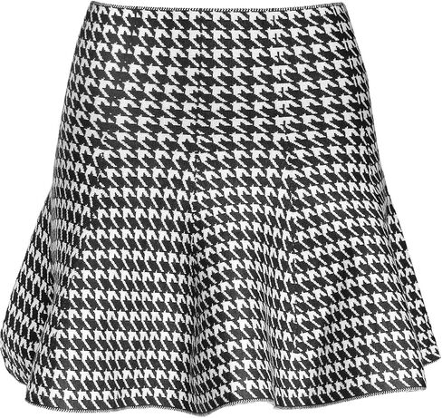 KMystic Womens Mini Winter Thick Knit Stretchy Flared Skater Skirt in Saudi Arabia