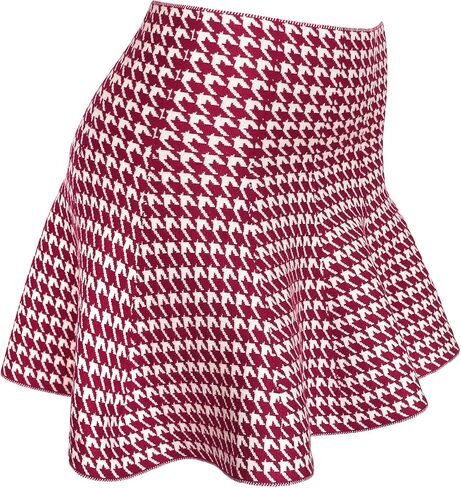 KMystic Womens Mini Winter Thick Knit Stretchy Flared Skater Skirt in Saudi Arabia