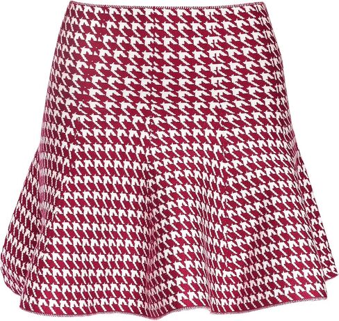 KMystic Womens Mini Winter Thick Knit Stretchy Flared Skater Skirt in Saudi Arabia