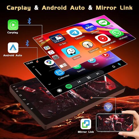 راديو ستيريو للسيارة 8 Core 6+128G Android 13 لسيارة Toyota Prius 2010-2015 Wireless Carplay Android Auto، 9 بوصة IPS 1280 * 720 شاشة لمس ستيريو مع BT 5.0/32 EQ DSP/AHD كاميرا احتياطية/GPS/WiFi/FM RDS in Saudi Arabia