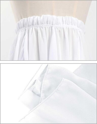 720 Degree Lyrical Dance Skirt for Women, Elastic Waist Long Dance Skirt for Ballet Belly Photography Performance in Kuwait