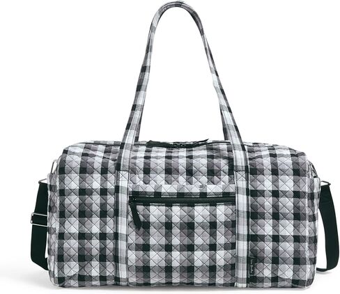 حقيبة دفل كبيرة للسفر من القطن من Vera Bradley (تتوفر فرق متعددة)، كستنائي/أبيض حديقة المطر مع جامعة ولاية فلوريدا in Kuwait