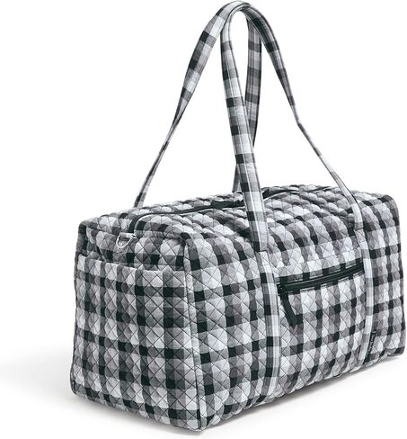 حقيبة دفل كبيرة للسفر من القطن من Vera Bradley (تتوفر فرق متعددة)، كستنائي/أبيض حديقة المطر مع جامعة ولاية فلوريدا in Kuwait