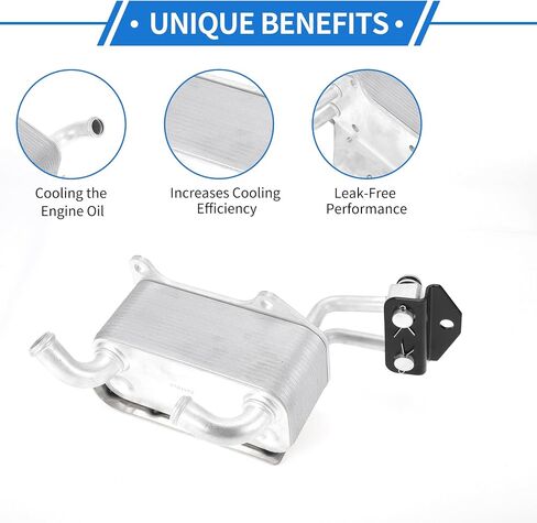 1 Pc Engine Oil Cooler for Ford for Ranger Aluminum Alloy Transmission Oil Cooler Trans Cooler with O-ring Seals in Saudi Arabia