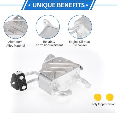 1 Pc Engine Oil Cooler for Ford for Ranger Aluminum Alloy Transmission Oil Cooler Trans Cooler with O-ring Seals in Saudi Arabia