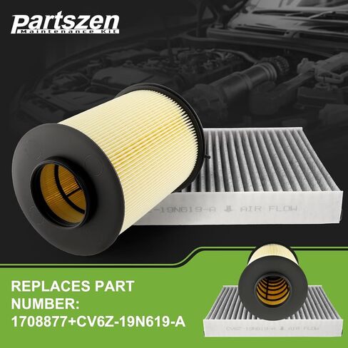 CA11114 Cabin and Engine Air Filter Fit for Ford Escape (2013-2019) Focus (2012-2018) Transit Connect (2014-2016) for Lincoln MKC (2015-2019) Replace 1708877 CF11920 in Saudi Arabia