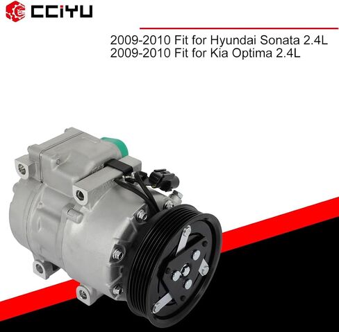 cciyu Air Conditioning Compressor 2009-2010 Fit for Hyundai Sonata 2.4L 2009-2010 Fit for Kia Optima 2.4L AC Compressor Pump in Saudi Arabia