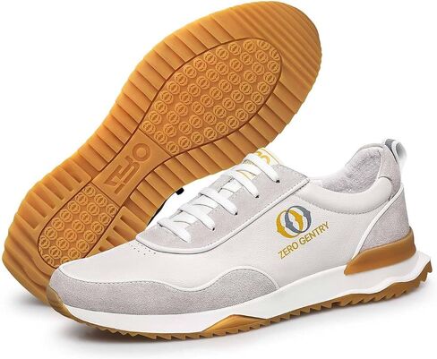 ZRO Men's Handmade Light Luxury Top-Layer Cowhide Leather Casual Sneakers - Comfort Office & Walking Shoes in Saudi Arabia