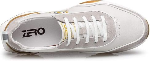 ZRO Men's Handmade Light Luxury Top-Layer Cowhide Leather Casual Sneakers - Comfort Office & Walking Shoes in Saudi Arabia