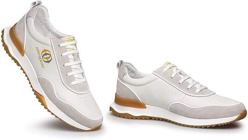 ZRO Men's Handmade Light Luxury Top-Layer Cowhide Leather Casual Sneakers - Comfort Office & Walking Shoes in Saudi Arabia