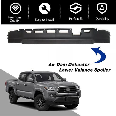 المصد السفلي الأمامي مناسب لسيارة Toyota Tacoma 2016-2023، أسود مزخرف، استبدال TO1093130، 5385104070 in Saudi Arabia