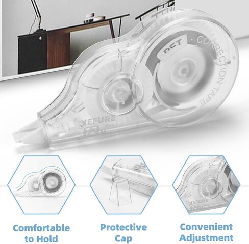 40 Pcs 39.4 Ft Correction Tape, Tear-Resistant Tape Bulk for School, Office, Note Taking, Journal (Tape Width 0.2 in, Clear) in Saudi Arabia