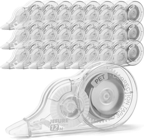 40 Pcs 39.4 Ft Correction Tape, Tear-Resistant Tape Bulk for School, Office, Note Taking, Journal (Tape Width 0.2 in, Clear) in Saudi Arabia