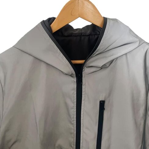 Night Reflective Jackets Men's Fashion Outwear Hooded Coats Windproof Couple Clothes Hip Hop Streetwear JK04 in Saudi Arabia