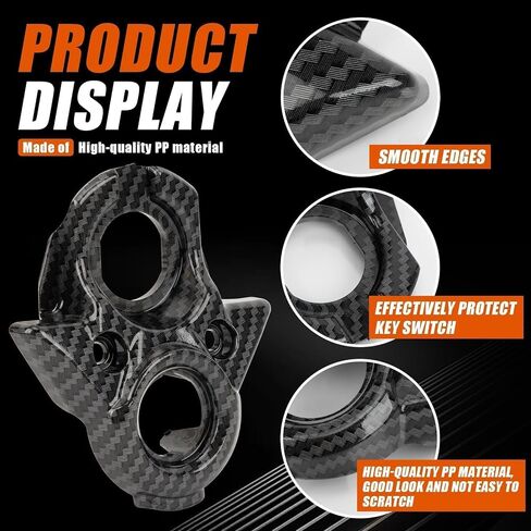 Motorcycle Central Control Decorative Cover, PSLER Imitation Carbon Fiber Ignition Key Switch Cover for Surron Light Bee X/S/LBX Segway X260 X160 Electric Dirt Bike in Saudi Arabia