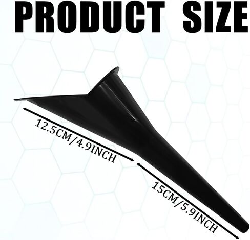 2 PCS Long Neck Oil Funnes for Automotive Use, Multi-Function Plastic Funnel for Oil Change, No Spill Fuel Funnel for Filling Coolant, Transmission Fluid, Engine Oils, Gas Lubricants (Black) in Saudi Arabia