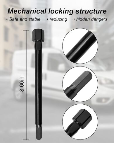 Spare Tire Release Lever Fit for Dodge Ram Promaster Van Jack, Spare Tire Release Bar Black in Saudi Arabia