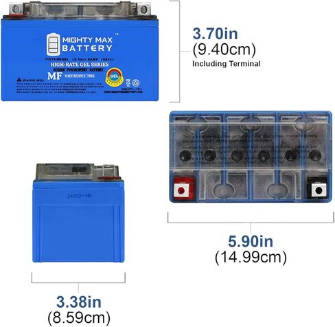 Mighty Max Battery YTX7A-BS GEL 12V 6AH GEL Type SLA AGM Battery For Motorcycle - 8 Pack in Saudi Arabia