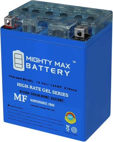 Mighty Max Battery YTX14AH 12V 12AH Gel Battery for Polaris 400 Ranger 400 '11-'14 in Saudi Arabia