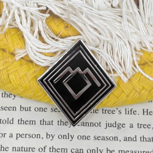 Twin Peaks Owl Cave Black Lodge Enamel Pin - Cooperation Series - Enamel Lapel Pin - Plated Badge for Clothing, Bags, and Lanyards in Saudi Arabia