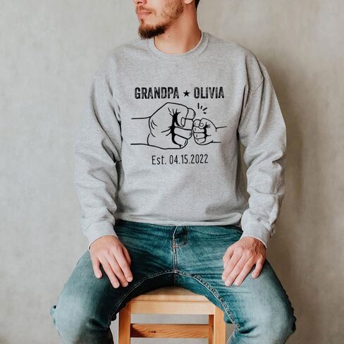 Personalized Grandpa Shirt with Kids Name Shirt, dad shirt, papa shirt, Gift for Dad, Daddy in Kuwait