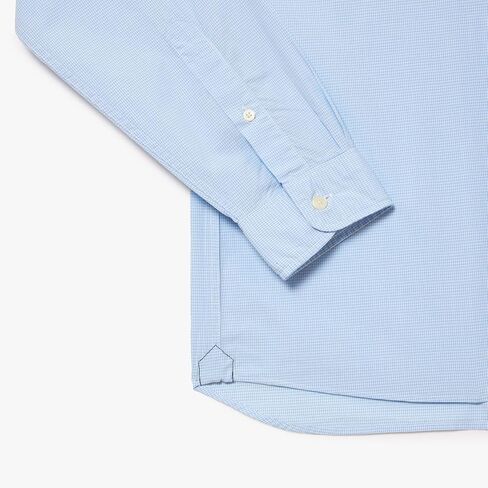 Lacoste Men's Long Sleeve Checked Gingham Button-Down Shirt in Saudi Arabia