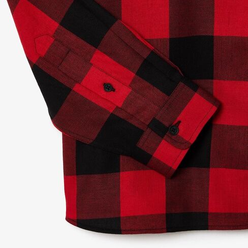 Lacoste Men's Long Sleeve Checked Gingham Button-Down Shirt in Kuwait