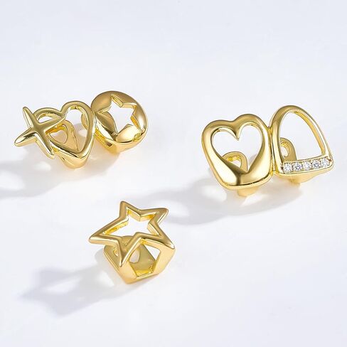 6 أجهزة كمبيوتر مثقلة Golden Grillz لأسنانك الشرير شواء واحد للرجال نساء الملحقات مغني الراب الهيب هوب in Kuwait