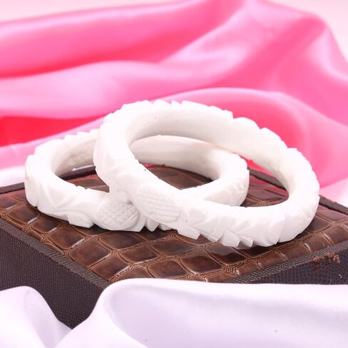 Generic Handcrafted Micro Gold Plated Pola with Conch Shell Bangles Original Shakha Pola Bangle Set of 6 Gift For Her Women Jewelry Indian Bangle Bracelets Kangan in Saudi Arabia