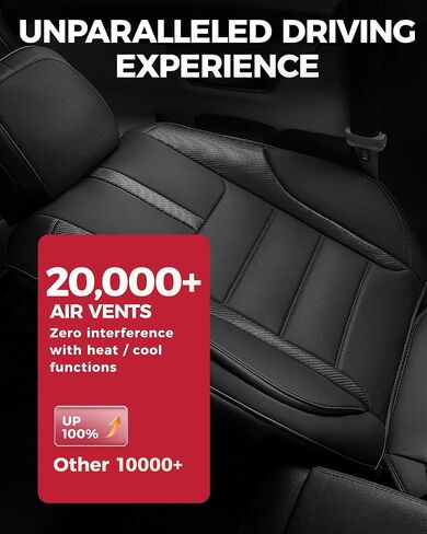 FREESOO Black Car Seat Covers Full Set - Faux Nappa Leather Seat Covers for Cars, with Front Seatbelt Pads, Waterproof Breathable Cushion Protectors Fit for Most 5 Seats Automative Sedans SUV Trucks in Kuwait