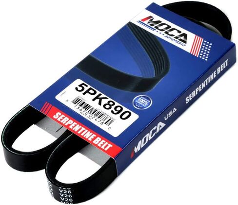 5PK890 EPDM Serpentine Belt fit 1994-1997 for Toyota T100 2.7L, 1991-1995 for BMW 525i 2.5L, 2003-2006 for Subaru Baja 2.5L, 2003-2006 for Subaru Baja 2.5L in Kuwait