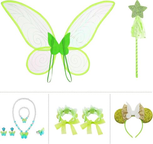 Fairy Costume for Girls Dress Up Halloween Cosplay Outfits with Accessories in Saudi Arabia