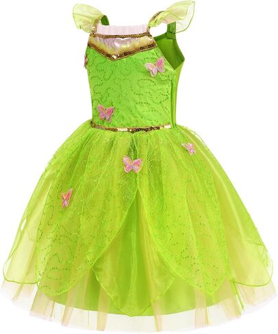 Fairy Costume for Girls Dress Up Halloween Cosplay Outfits with Accessories in Saudi Arabia