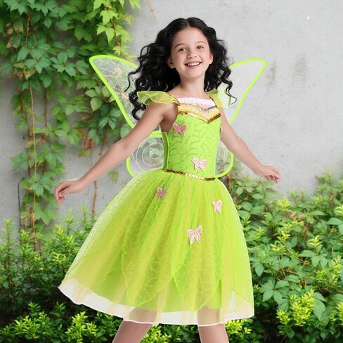 Fairy Costume for Girls Dress Up Halloween Cosplay Outfits with Accessories in Saudi Arabia
