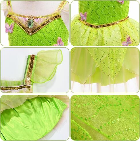 Fairy Costume for Girls Dress Up Halloween Cosplay Outfits with Accessories in Saudi Arabia