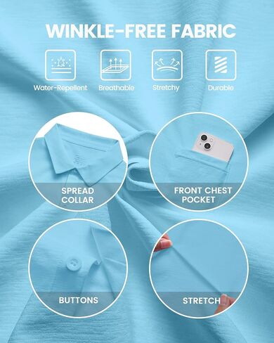 Mens Short Sleeve Dress Shirts Business Casual Button Down Shirt Summer Beach Wedding Untucked Shirts with Pocket in Saudi Arabia