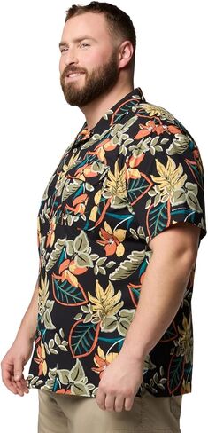 Columbia Men's Tech Trail Utility Printed Woven Short Sleeve in Saudi Arabia