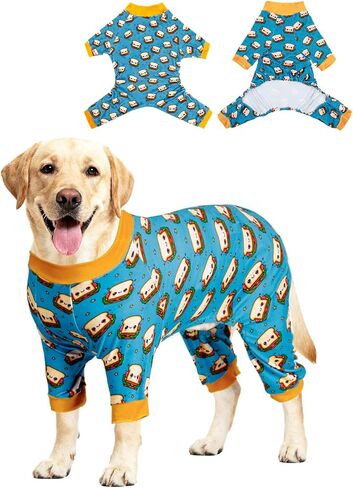 ملابس الكلاب الكبيرة من CuteBone، Pitbull Golden Retriever، بدلة ما بعد الجراحة، قابلة للتمدد وتهدئة القلق، بيجامات الحيوانات الأليفة، قمصان تساقط، ملابس نيسيي للكلاب متوسطة/كبيرة الحجم، لابرادور بولي ZP23XL in Kuwait